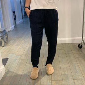 Enza Costa navy pants w/pockets, Size M, EUC.